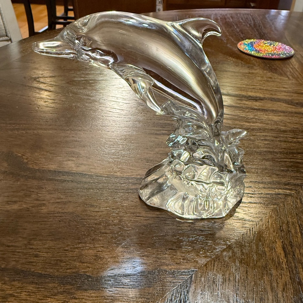 Vintage Princess House Wonders of the Wild Crystal Dolphin